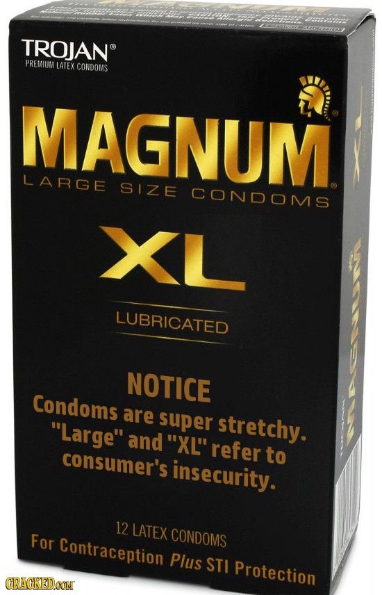 Un paquete de condones XL
