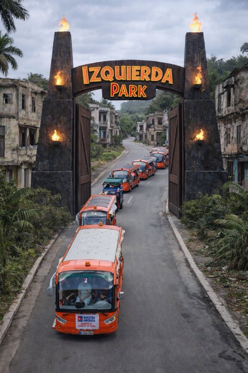 A esquerda está fazendo uma espécie de safári em Cuba, enquanto 11 milhões de cubanos passam fome na escuridão.