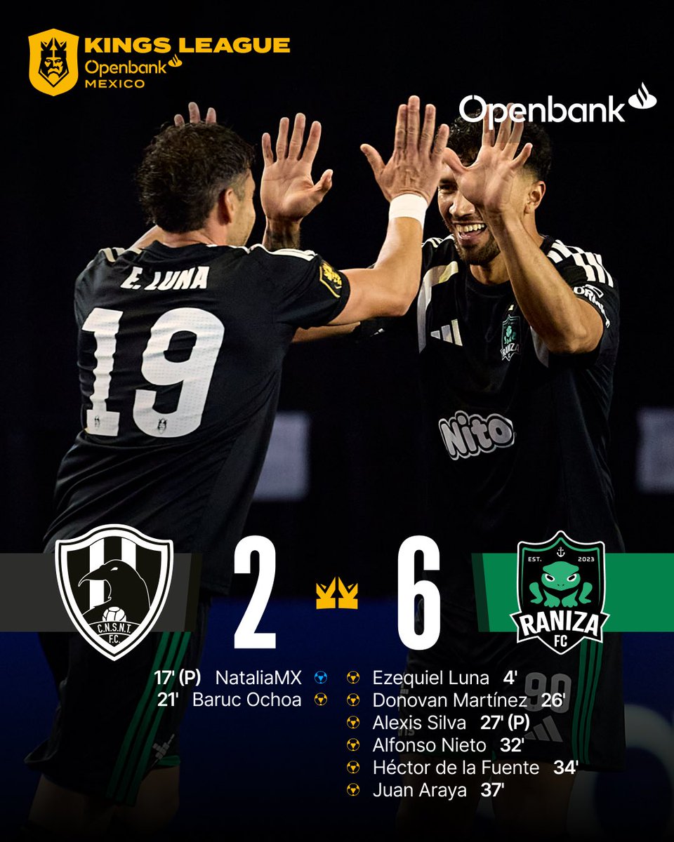 kingsleague_mex's tweet photo. Partidazo entre @ClubDeCuervos 🐦‍⬛ y @RanizaFc 🐸 https://t.co/IwE2KG296a