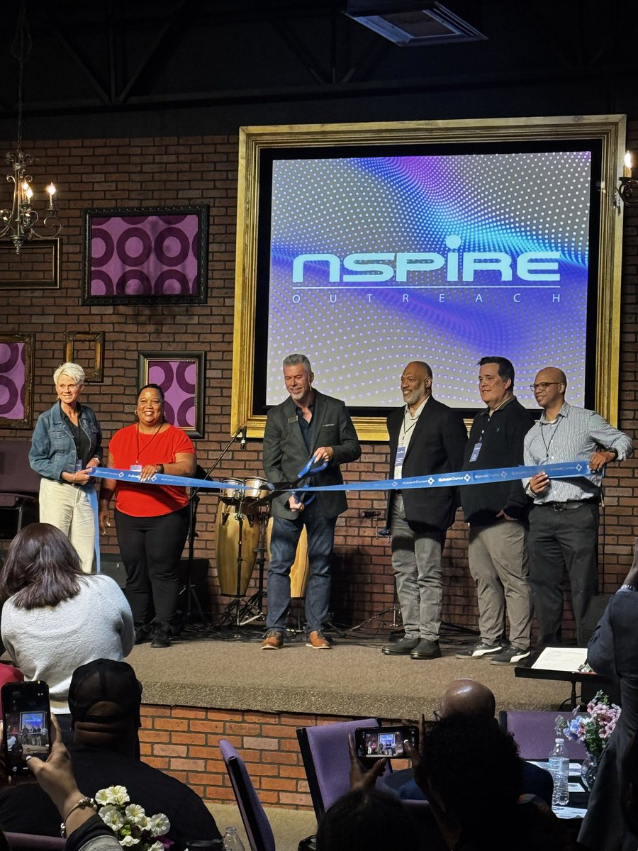 realDonMahmood's tweet photo. Proud to attend the ribbon cutting of @NspireO 

Hundreds served through a process that heals the whole person…spirit, soul, &amp; body. The work speaks for itself.  

Ending #Homelessness is close to my heart…looking forward to what’s ahead.

Keep “NSpiring.” 

#CommunityImpact https://t.co/jvwxGf67mX