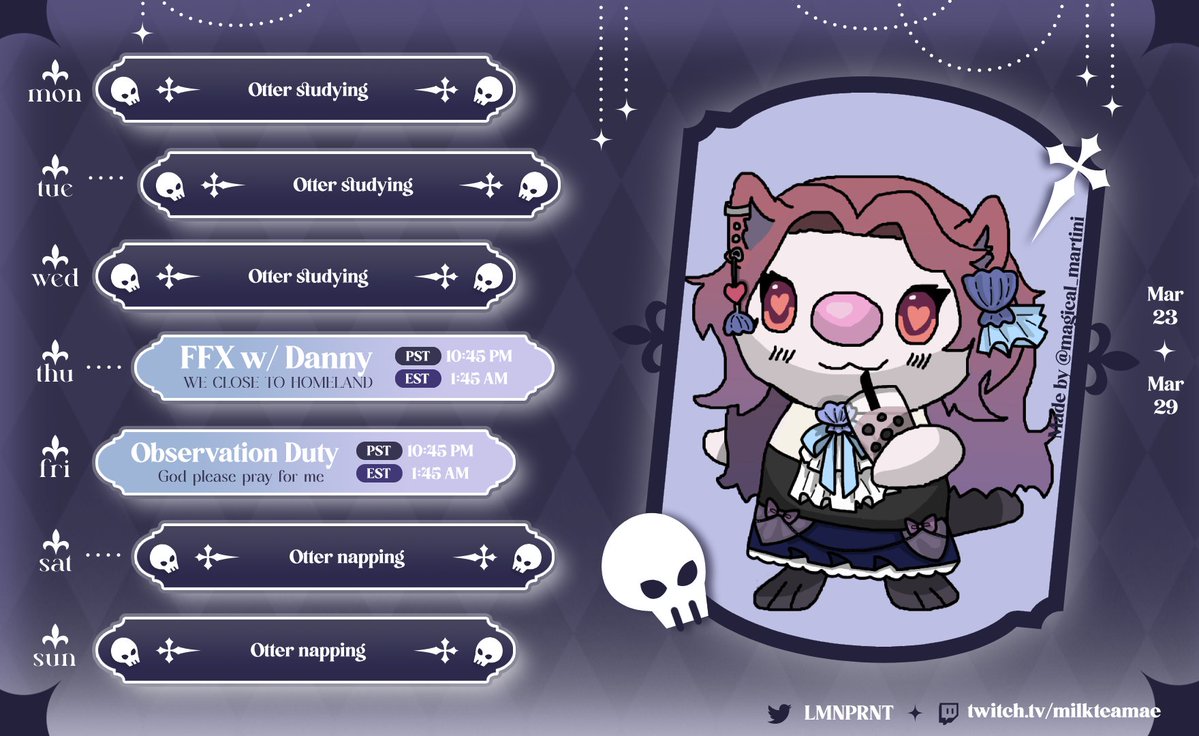 Mae 🦦🧋Gothic Victorian Otter Vtuber tweet media