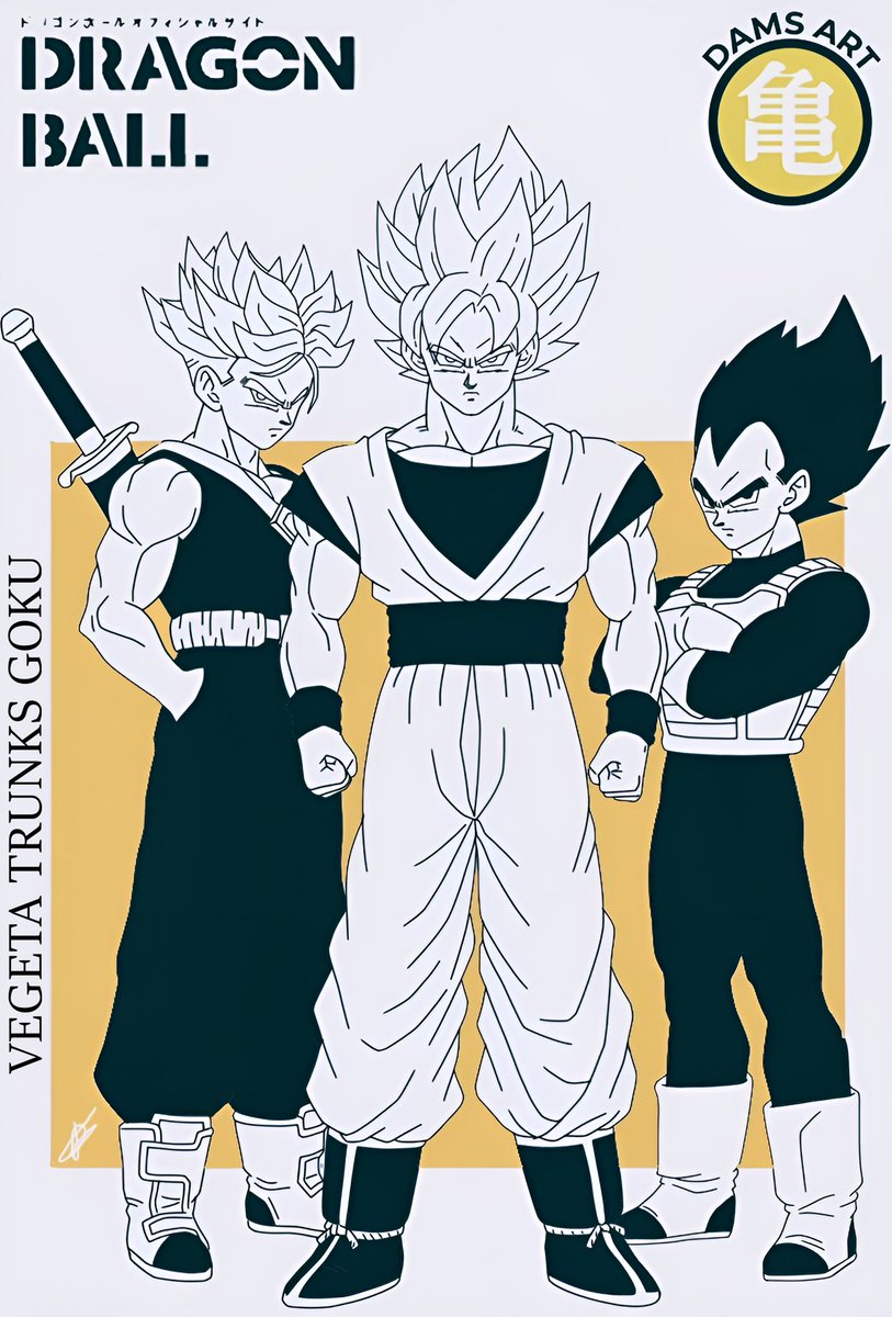 Damsartist1's tweet image. #vegeta #trunks #goku #dbzartwork