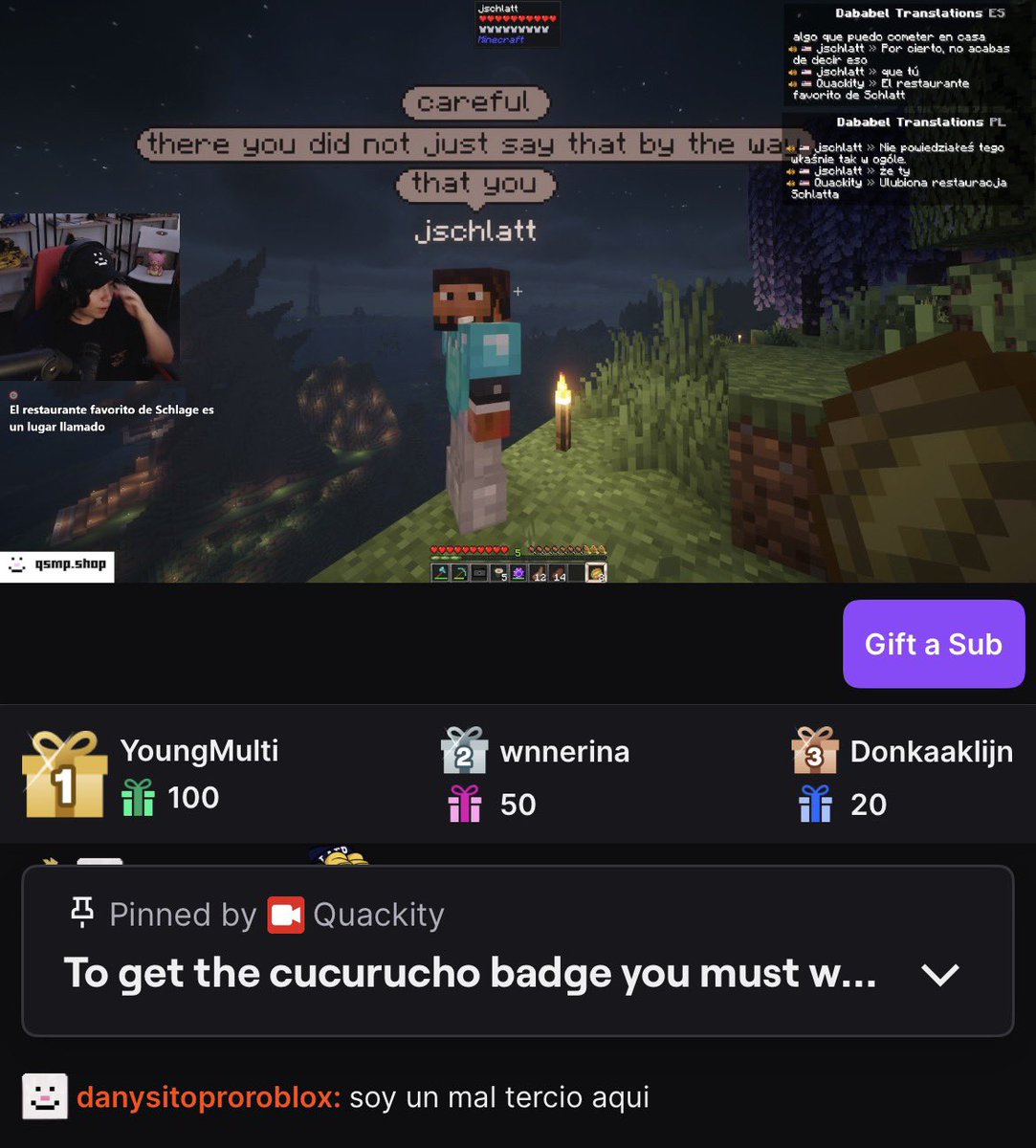 Quackity chat out of context tweet media