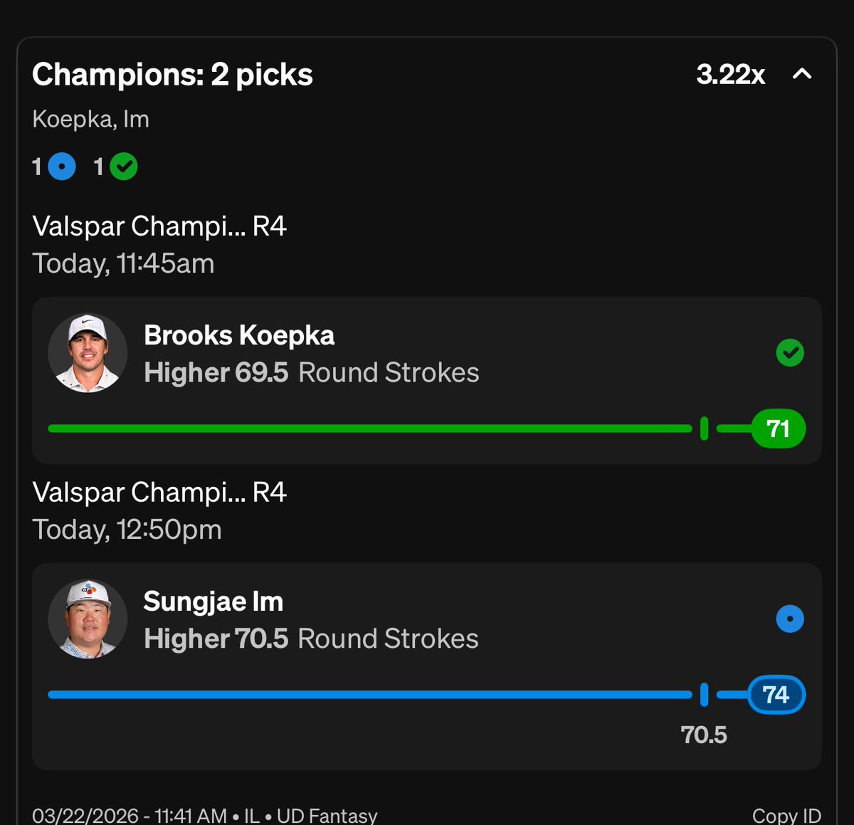 PicksProdigies's tweet photo. IDK WHAT ELSE TO SAY⛳️☢️

Free month to someone who likes/RT🤝

This is a scheduled tweet at this point. Closing the week with a +6.04u day pushes us to an +14u for the week overall…‼️

If you aren’t in the premium you simply don’t like money. We have had 2 down days in the last 3 weeks.😈

Dm me “DISCOUNT” for a discount link👀