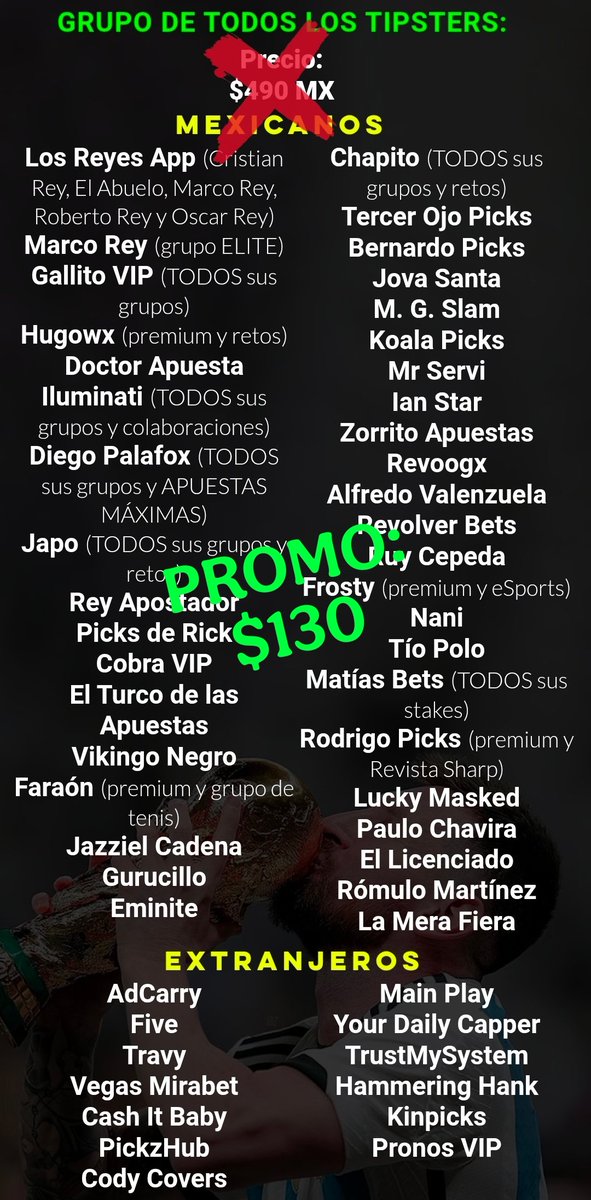 PICKS DE LOS REY Y OTROS MÁS tweet media