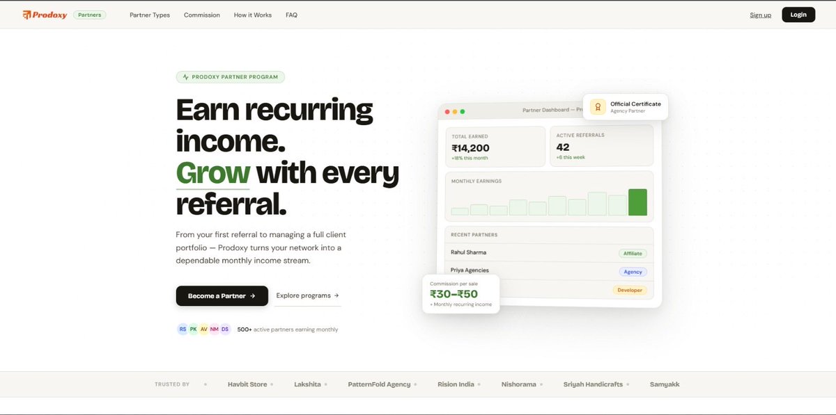 Prodoxyai's tweet photo. Introducing the Prodoxy Partner Program. 🚀

Build a scalable income stream with recurring commissions and minimal operational effort.

Designed for agencies, developers, and entrepreneurs.

Learn more: https://t.co/EuYSpYy3Ne

#Prodoxy #PartnerProgram https://t.co/07DfcRYR4f