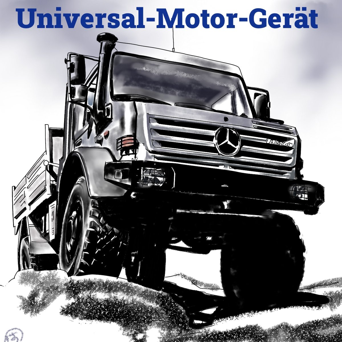 ウニモグ、名前はカワイイ。
#unimog
#daimlertruck
#illustration