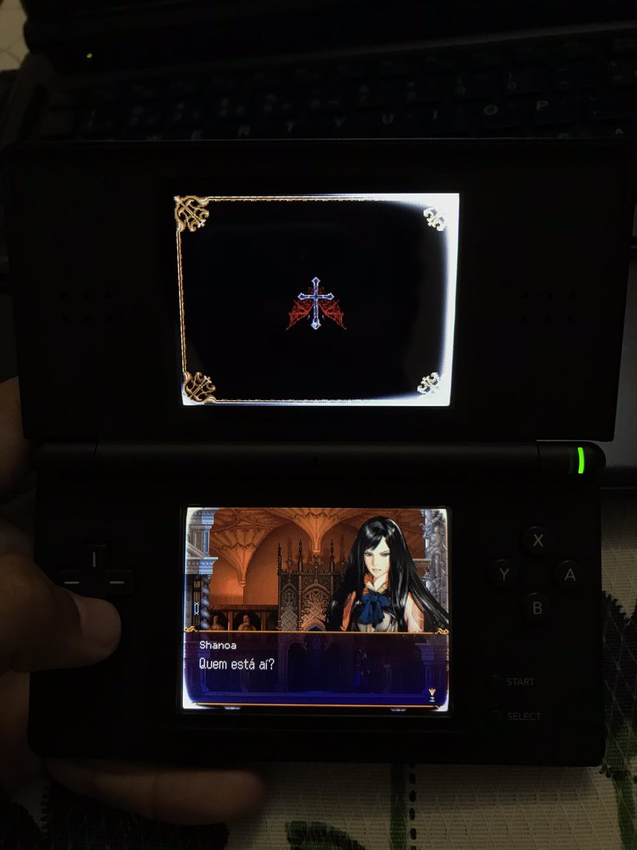 Clepto_Games_'s tweet photo. Castlevania: Order of Ecclesia no DS que a minha namorada linda me deu 🔥🔥🔥 https://t.co/fAAkkj72cb