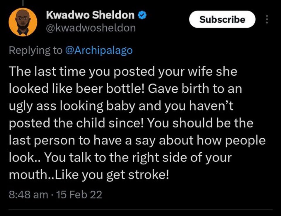 See somebody wey wan send person go court for mentioning his wife😂😂😂