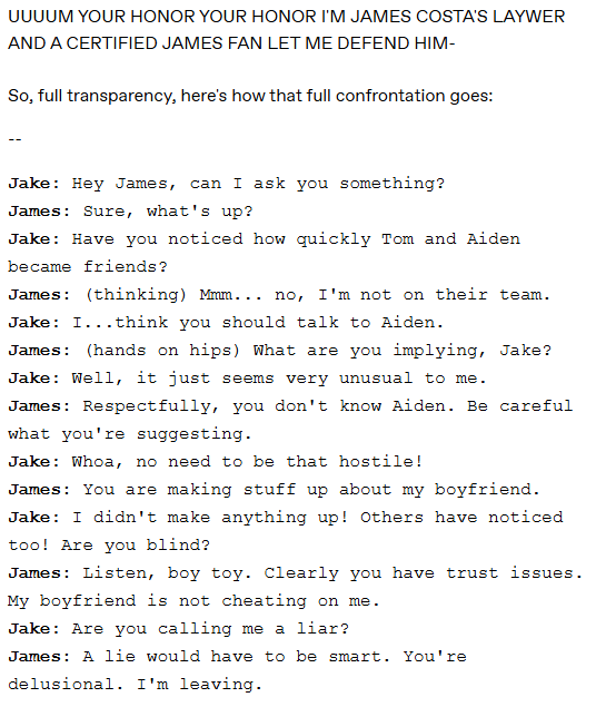 i think abt james costa a normal amount (always) tweet media