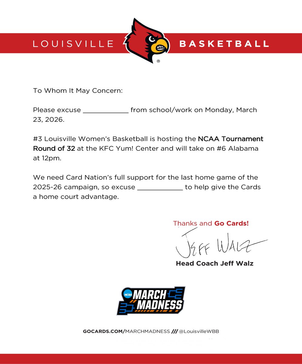 Louisville Athletics tweet media
