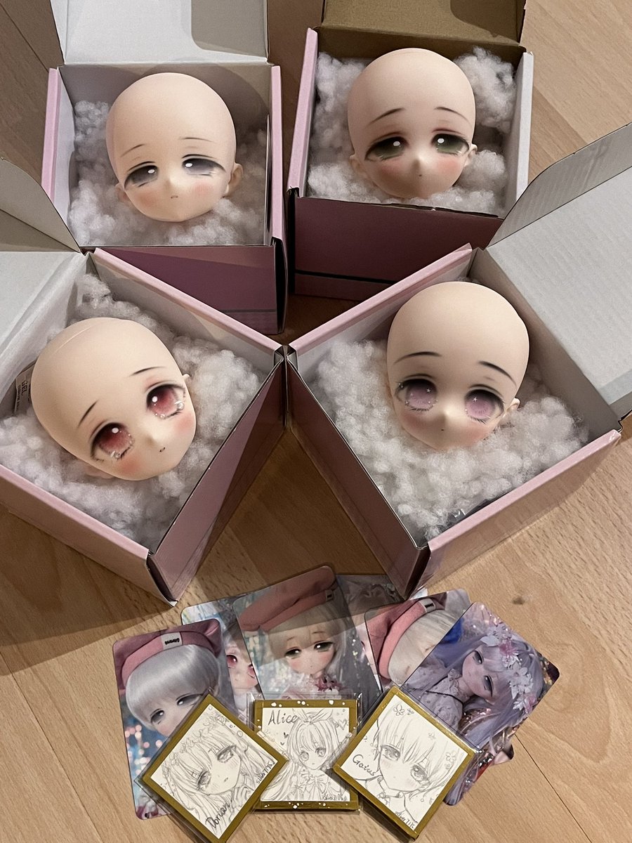 silver先生の4人の子、ついに届きました🥺本当にありがとうございます💕もう写真撮るのが楽しみです！📸✨

非常感谢silver老师画的4个孩子 太喜欢了！！

 #silver7175っ子