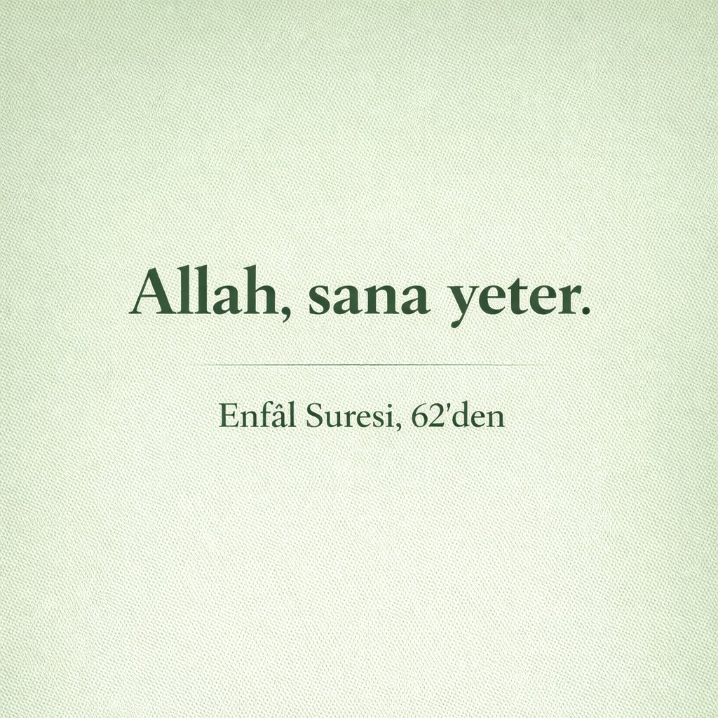 Enfal Suresi 62'den