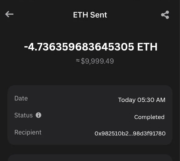 💸 CRYPTO RAIN INCOMING! ⛈️
​Another winner just got showered with ETH! 💎

​Recipient: 0x9825...1780
Verification (Txn hash): 0x7aea7d57d3de55e868e5a6af01d35a74a374b5b4a01b53e4c2c3855a9585120f

​The forecast says more payments are on the way. 🌧️✨
​Who wants to be next? 👇