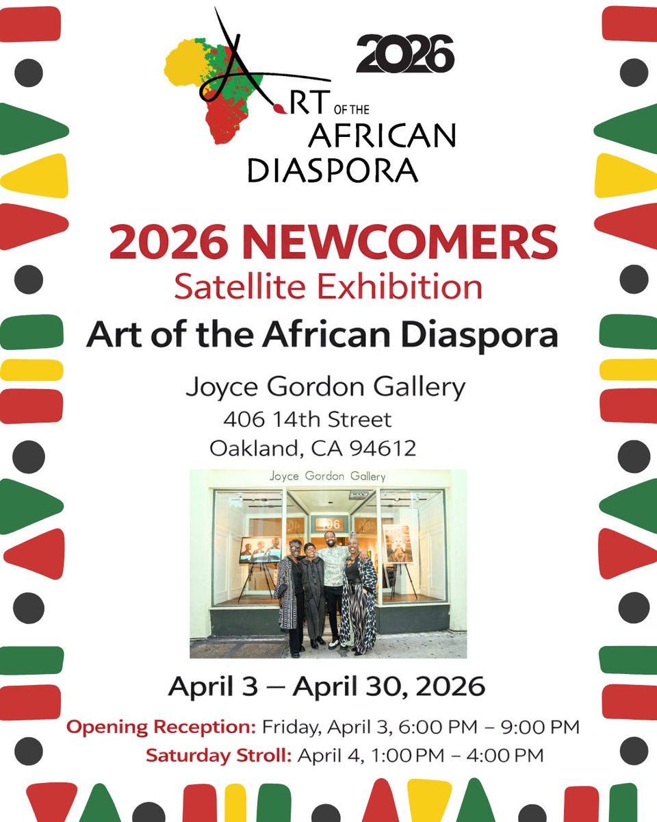 WareCompairable's tweet photo. 🗣️🗣️Upcoming Show!!! @ColeWareArt is so excited!! ✨

📍Joyce Gordon Gallery | 406 14th St Oakland, CA 94612
🗓️Opening Reception | 4/3/26 6pm-9pm
🗓️Saturday Stroll | 4/4/26 1pm-4pm

#ArtoftheAfricanDiaspora
#JoyceGordonGallery
#ColeWaretheArtist
#WareCompairable
#BlackArtist https://t.co/0nqjfyDPmd