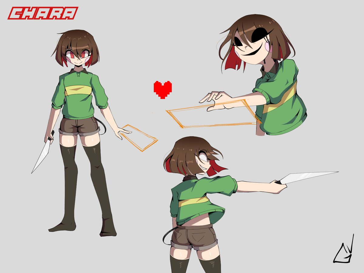 Frisk ❤️// Chara 🔪