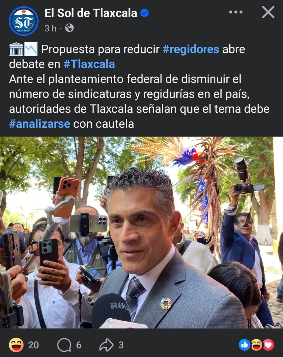 Dra. <a href="/Claudiashein/">Claudia Sheinbaum Pardo</a> dice <a href="/sanchezgarciatx/">Alfonso Sánchez García</a> quien quiere ser gobernador en #Tlaxcala q no al plan B sobre la disminución de #regidores y #Síndicos en los municipios.

Políticos como él son los q no quieren que se reduzcan los privilegios

<a href="/PartidoMorenaMx/">Morena</a> <a href="/CNHJ_Morena/">CNHJ MORENA</a>
<a href="/YosoyPedrero/">Manuel Pedrero</a>