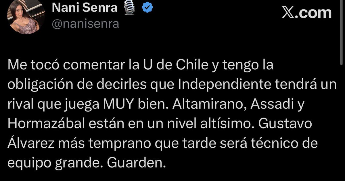 Nani Senra 🎙 tweet media