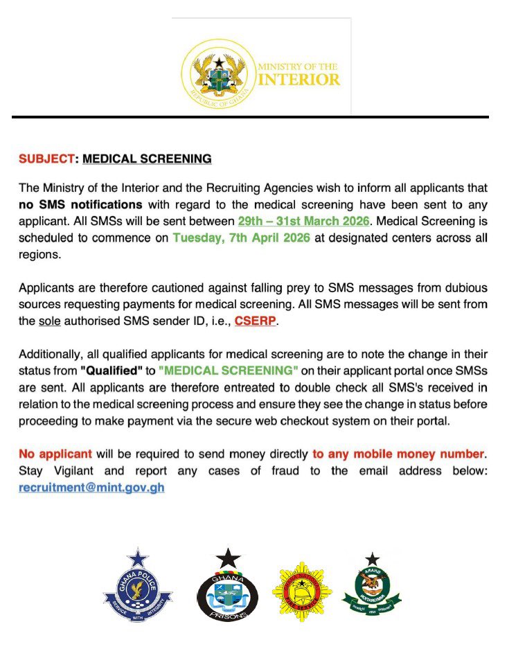 Ministry of the Interior, Ghana tweet media