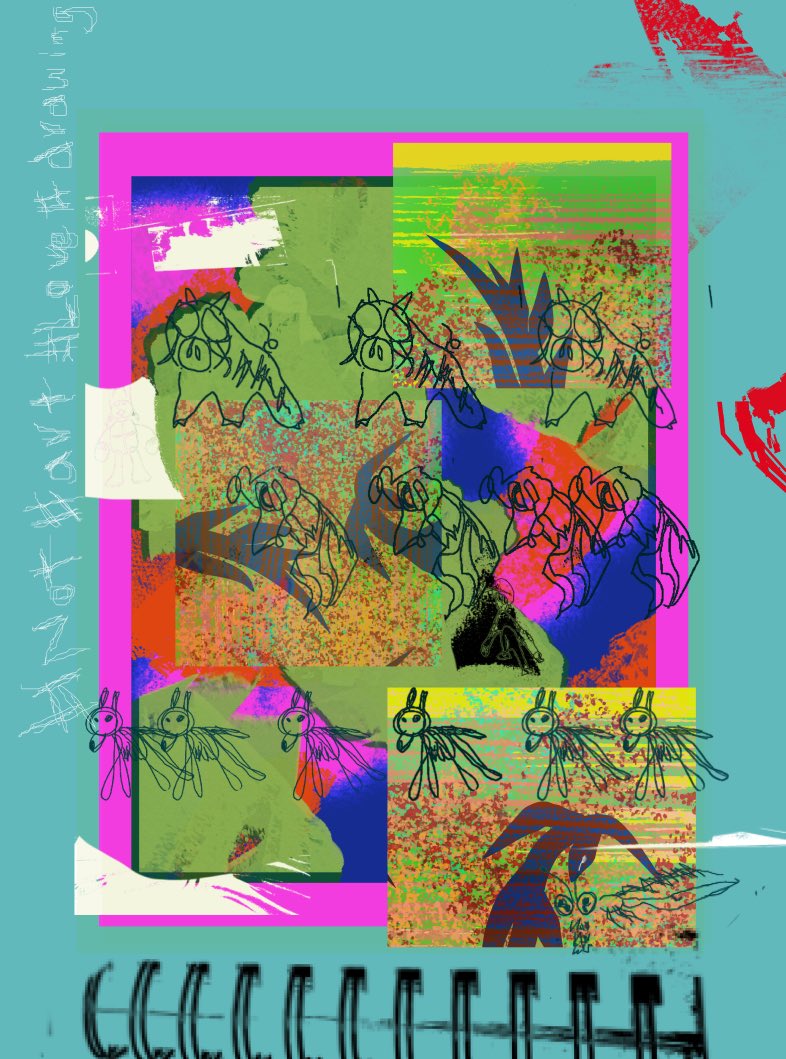 by_children's tweet photo. #not #art #love #drawing #illustration #painting  #outsider #bird #pig #dog #insect https://t.co/pPKcNOPsuJ