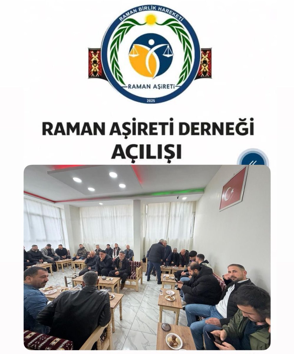 RamanAsiretim's tweet photo. Diyarbakır Hani’de “Raman Birlik” Derneği’nin kurulmasını memnuniyetle karşılıyoruz.

Batman Ramanlılar Derneği olarak bu adımın birlik ve beraberliğimizi güçlendireceğine inanıyor, emeği geçenleri tebrik ediyoruz. https://t.co/qYy45wKuqg