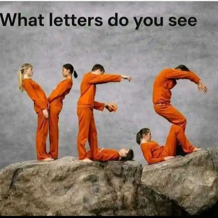 Tell me.

What letters do you see