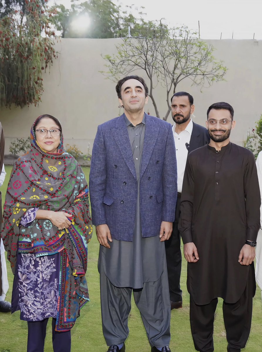 Alhamdulillah, Eid is complete today. Truly honored to exchange Eid greetings with beloved Chairman PPP <a href="/BBhuttoZardari/">Bilawal Bhutto Zardari</a> &amp; Adi <a href="/FaryalTalpurPk/">Faryal Talpur</a> at Naudero House, Larkana. 
Deeply grateful to <a href="/JunaidSaleemJD/">Junaid Saleem Jadi</a> Bhai for the kind and detailed introduction ❤️
#EidMubarak ❤️🧿