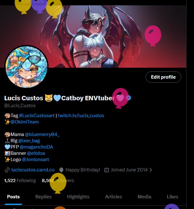 Lucis Custos 😸🩵Catboy ENVtuber 🩵 tweet media