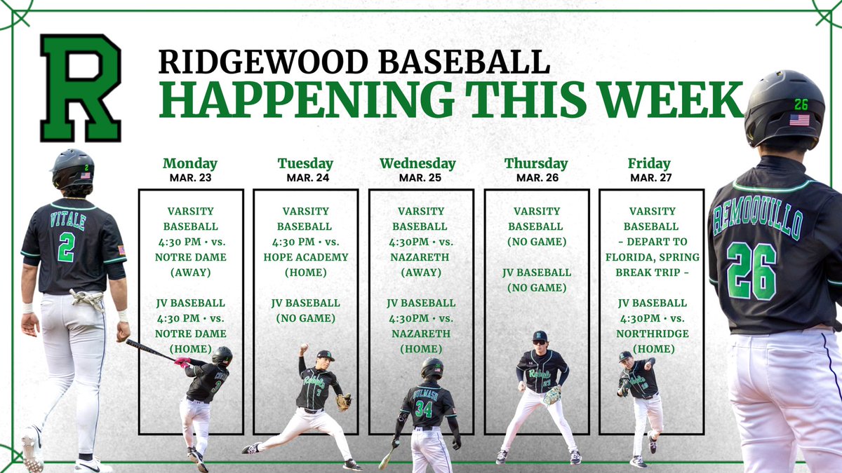 Ridgewood Rebels Baseball tweet media