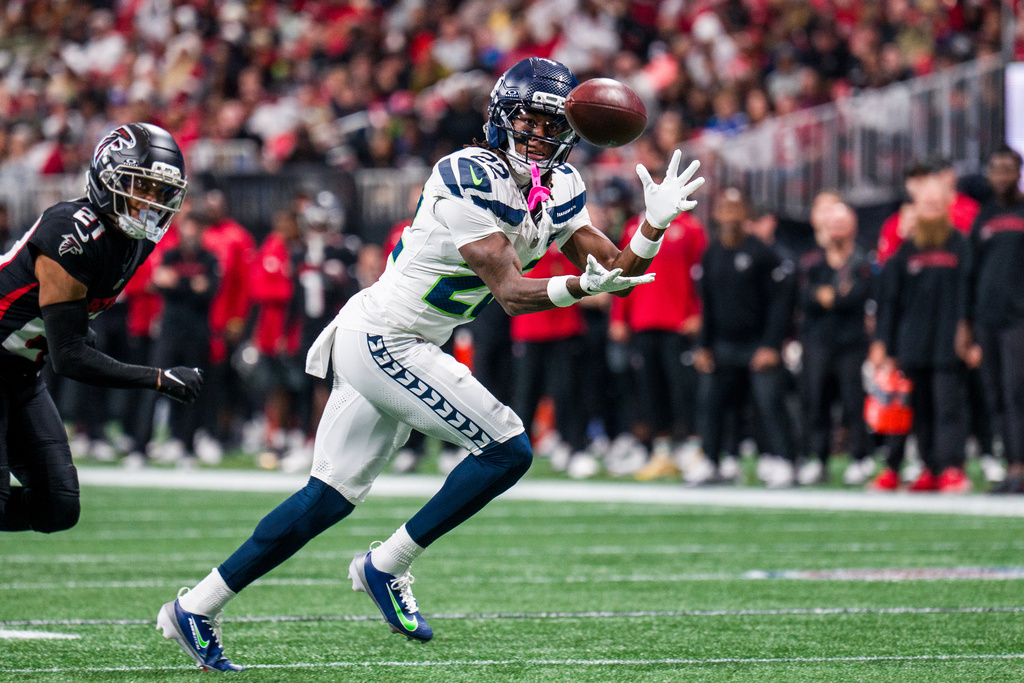 PFHOFAmbassador's tweet image. RASHID SHAHEED, @Seahawks WR
In 2025, Shaheed, recorded 0 Drops and made 59 Receptions - the most receptions in '25 by any @NFL receiver without recording a 'Drop' (Per PFR) #GoHawks #Hawks #Seahawks #seattle #NFL #SuperBowl #NFLNews #NFLX #NFLDraft #NFLPicks #NFLFootball