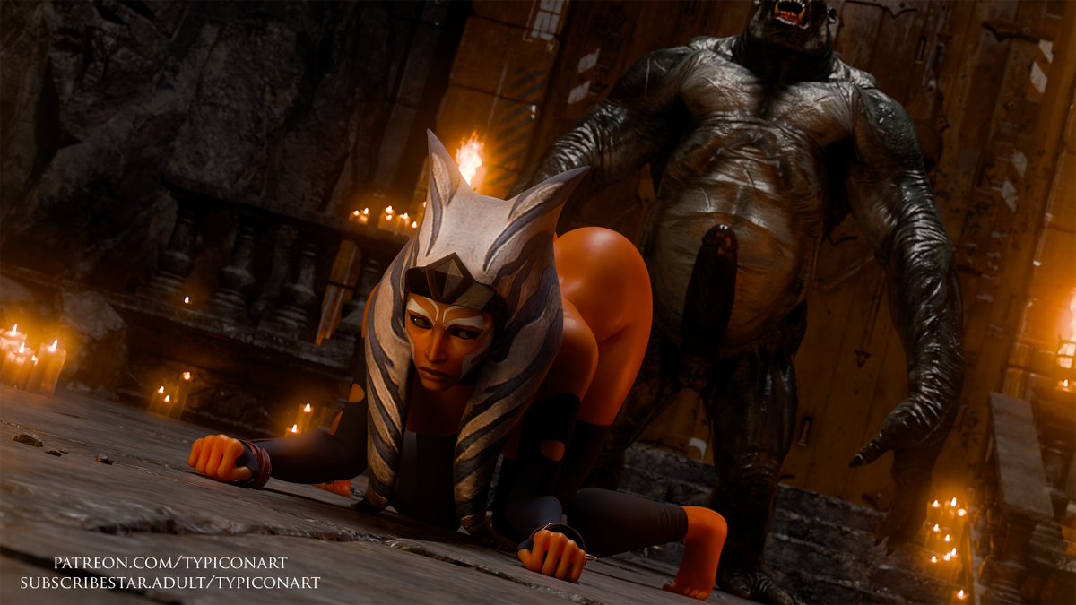 typiconartnsfw's tweet photo. Ahsoka and Monster Ritual. https://t.co/kPMWwrLs17