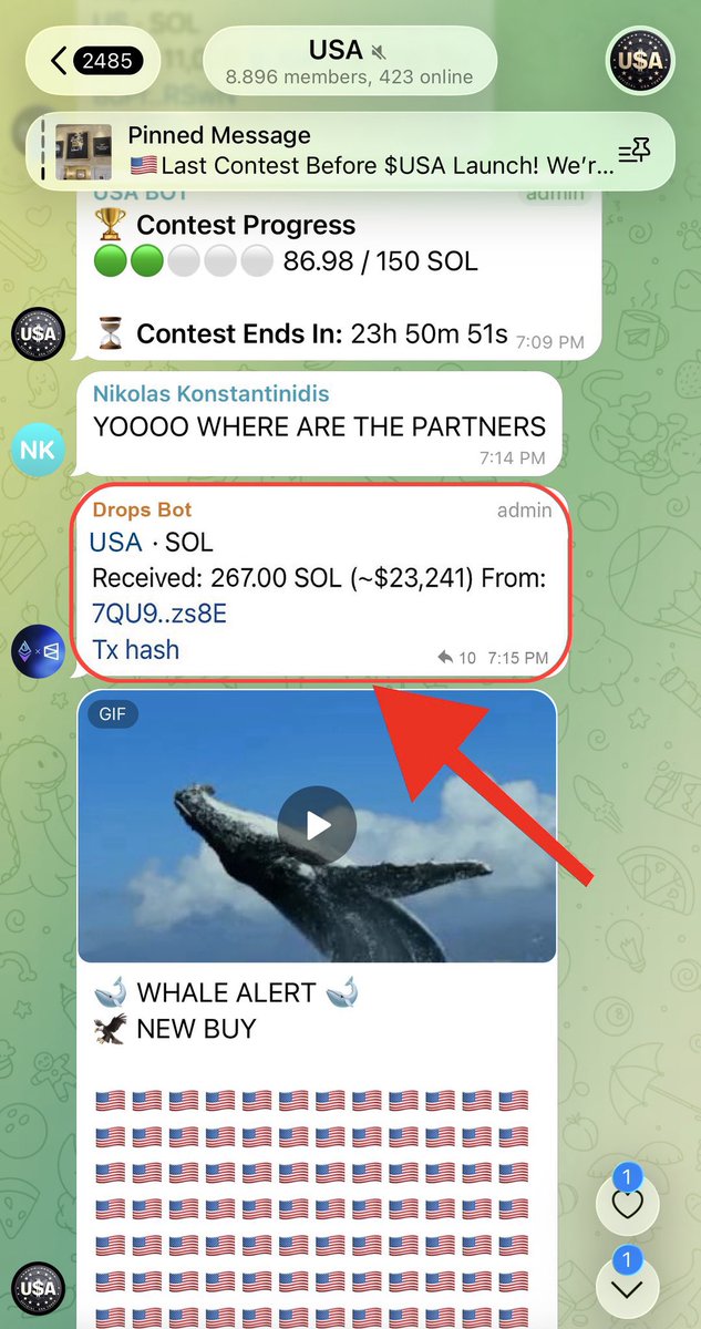💥BREAKING:

🇺🇸 A WHALE JUST BOUGHT $23,000 WORTH OF THE NEW TRUMP $USA PRESALE, WHICH ENDS IN 24HOURS! 🐋

🔗 Official Presale: Usacoinofficial.com
📯 Telegram: t.me/+fqrN0RTTXrc0Y…

They know something we don’t 👀

$TRUMP did a 10,000x. How much will $USA do? 🚀

This is