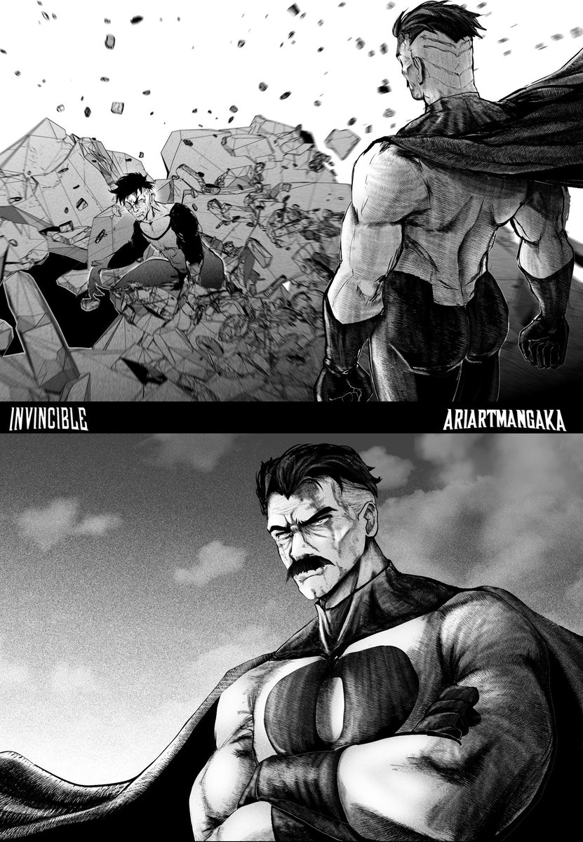 Arizumbado's tweet photo. Oh, how come nobody told me that the new season of INVINCIBLE is back...!!

#invencible #artmoots #Vgen https://t.co/214eyGyplx