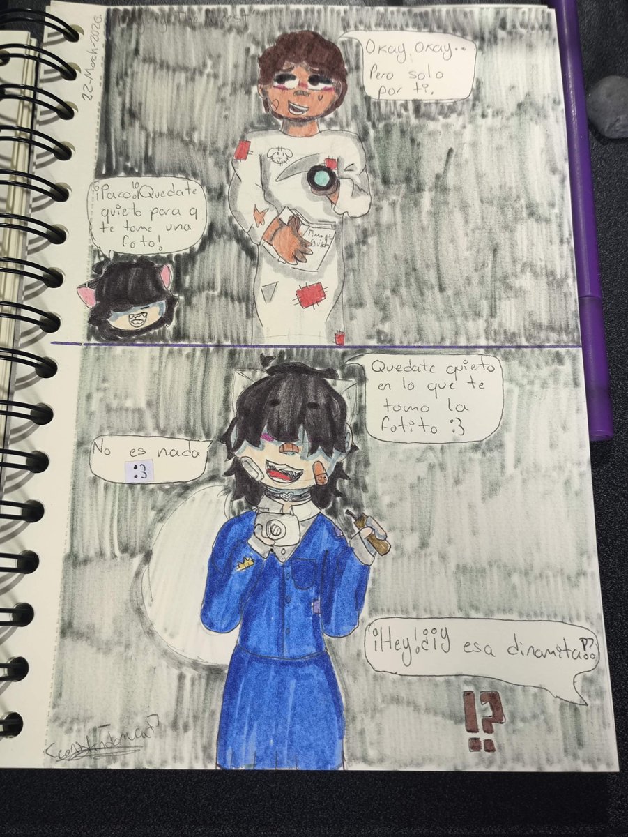 Cory_Fandom_Cat's tweet photo. Yesterday I was playing The Forest with my cousin and I took him a photo xd

[#art #artist #oc #theforest #steam #traditionalart #fanart #drawing] https://t.co/2e2DJ2nxAt