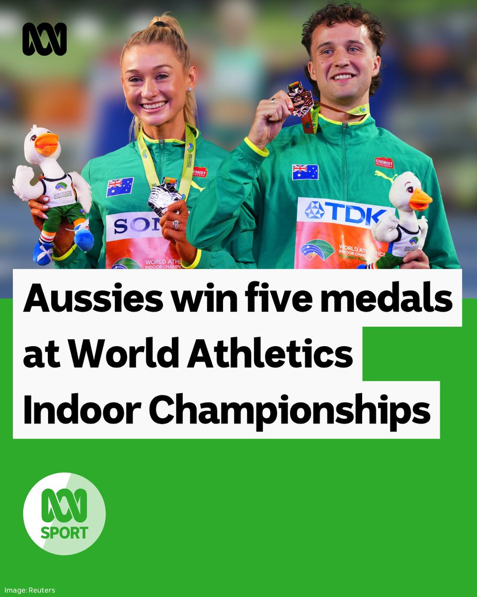 abcsport's tweet photo. Jessica Hull has medalled for the second time in a weekend and cracked another national record, with the Australian middle-distance ace firing another warning after silver in the 1,500 metres at the World Athletics Indoor Championships in Poland. 🇦🇺🥉

Far from being downcast at again being denied gold, just as at the Paris Olympics and last year's outdoor world championships, Hull declared: "I know my time is coming."

Read more: https://t.co/0nJipkbQPL
Keep up with all the latest sport news and analysis on ABC listen: https://t.co/UUIIDPDjKJ