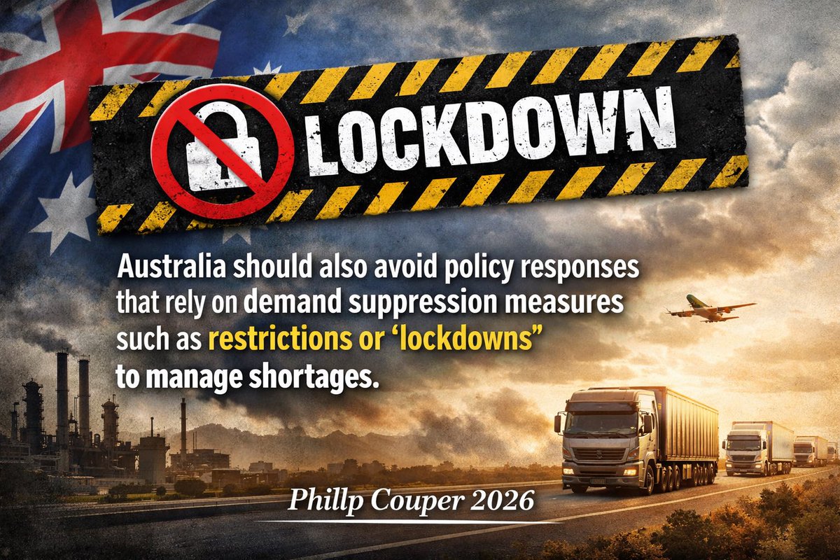 Deeply concerned about Australia 🇦🇺 &amp; we must never manage shortages by restricting our own people

Fuel security is national security. Without petrol, diesel &amp; avgas, our economy, military &amp; essential services stop

Time for real solutions, sovereign capability &amp; reserves.