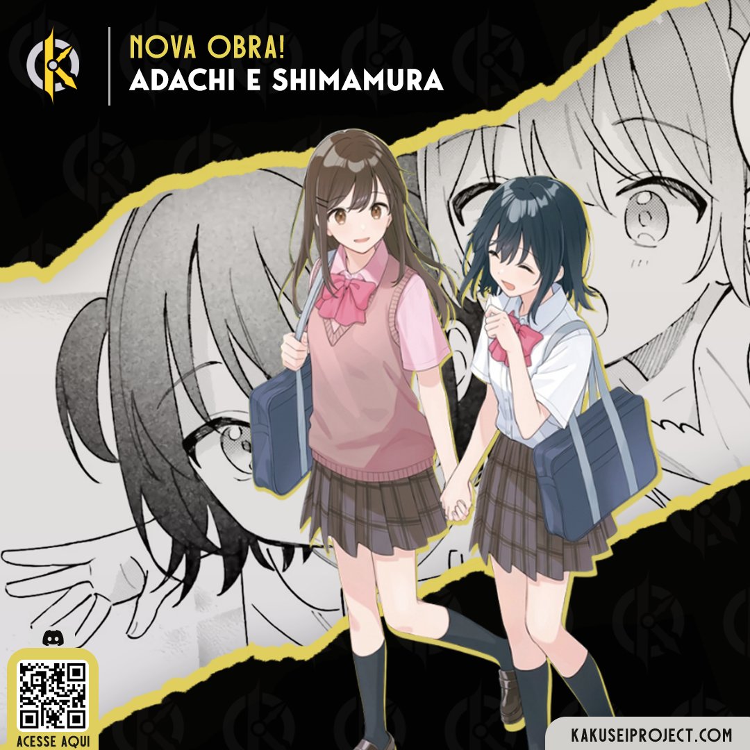 Nova obra na casa!

Mais um yuri por aqui. A obra explora elementos de slice of life e do cotidiano colegial. Adachi &amp; Shimamura acompanha Adachi Sakura, que costuma matar aula na quadra da escola. É lá que ela conhece Shimamura Hougetsu — que também está fazendo o mesmo. Aos