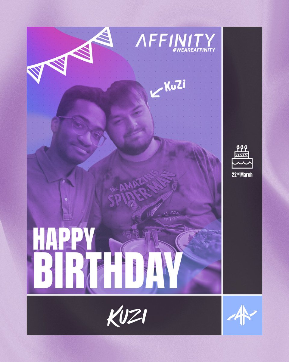 It's <a href="/KuZi_22/">KuZi</a>'s birthday! Please join us in wishing him a happy birthday! 

No person will ever be able to crash out like this guy does😎

#WeAreAffinity #HappyBirthday
