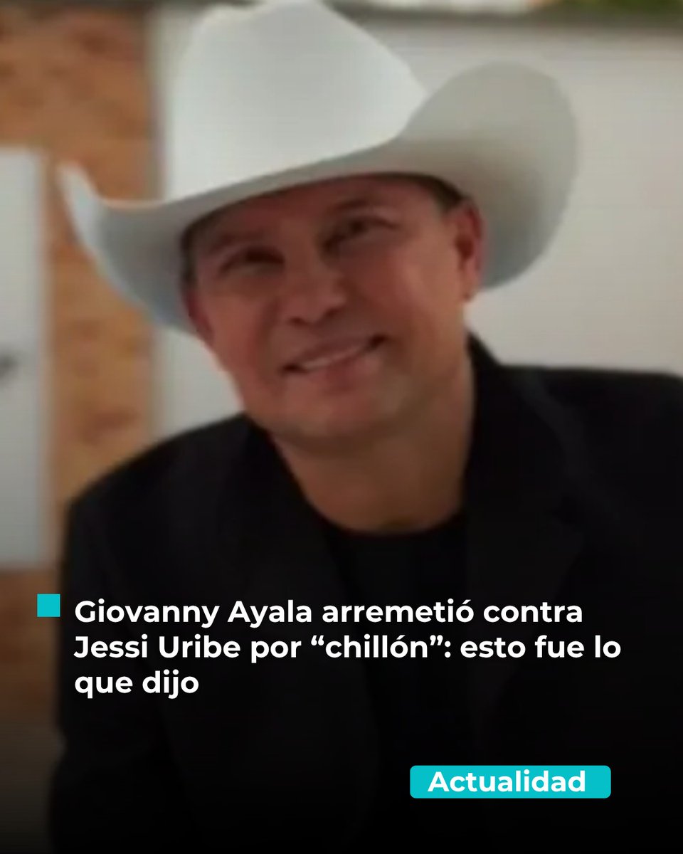 CaracolTV's tweet image. tinyurl.com/y545kp3h
😱💥 ¡Revuelto en la música popular! Giovanny Ayala no dudó en llamar “chillón” a Jessi Uribe 🎤🔥 y las redes se encendieron 👀💣