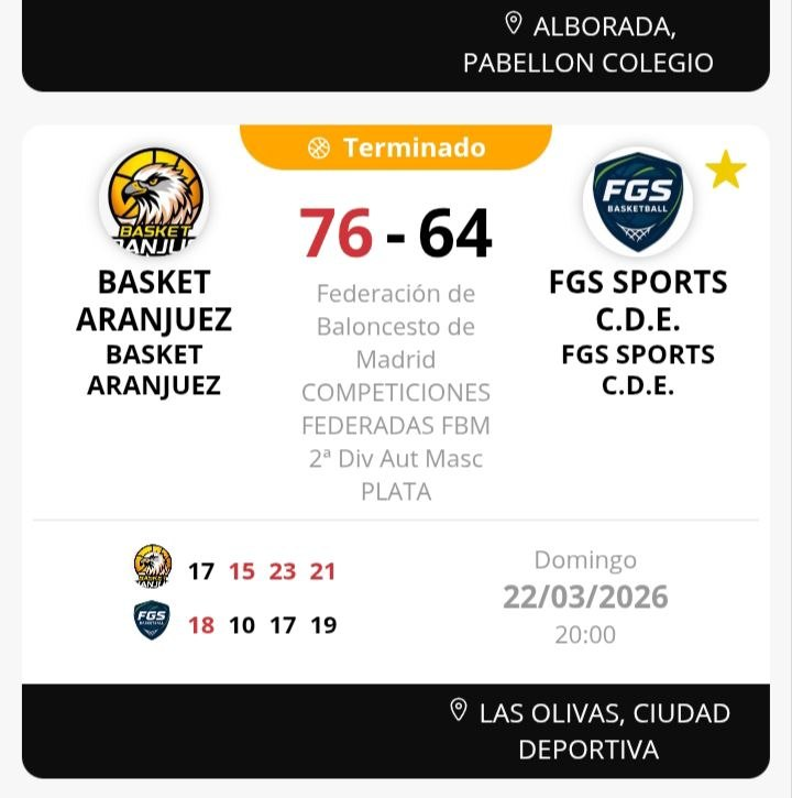 Victoria del #SenMascB frente a #FGSSports #Cristino: “Gran partido contra un rival de la parte alta de la tabla, sin fallos y una nueva victoria“