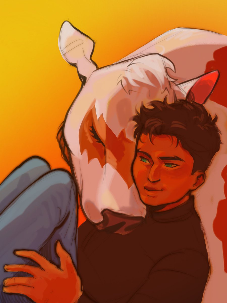 Cuddles
#damianwayne #robin #dccomics #batcow