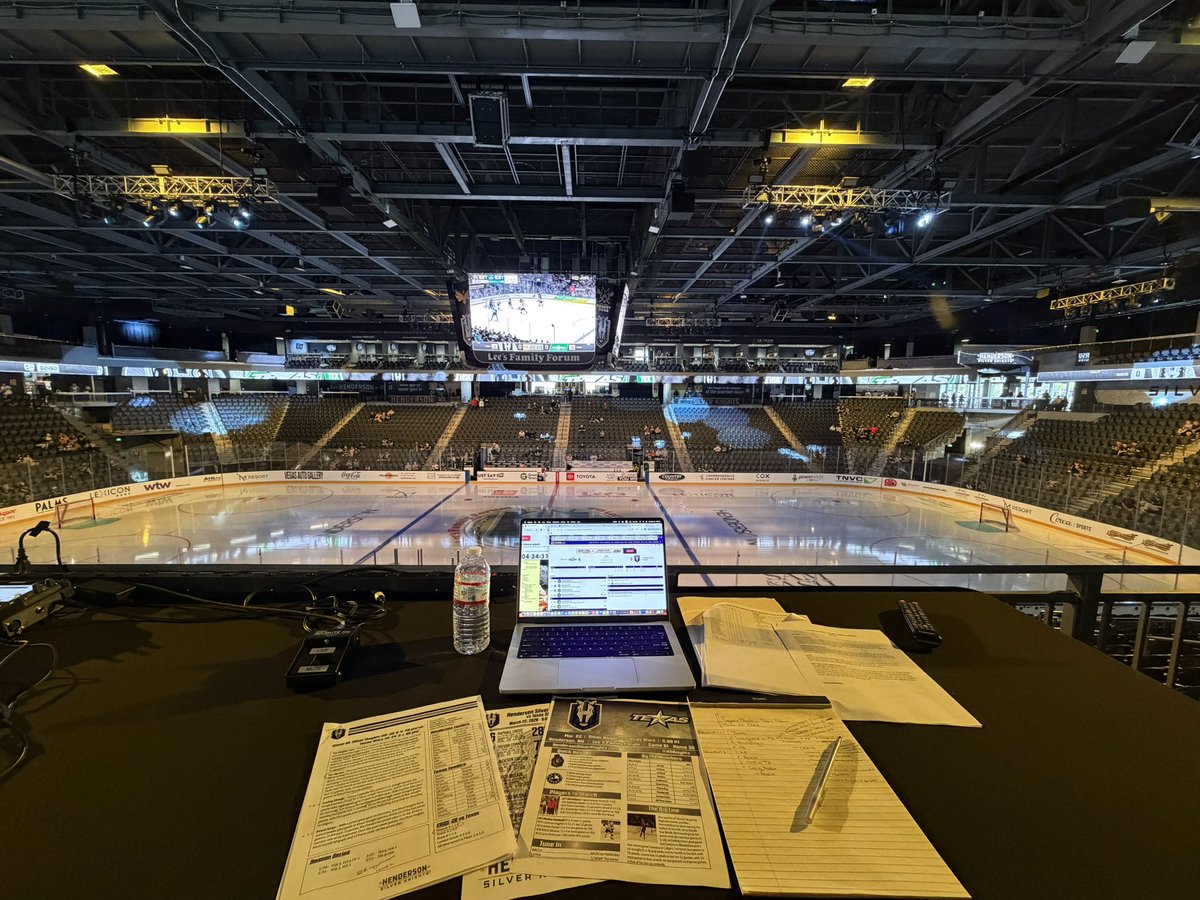 ⚔️ <a href="/GoldenKnights/">y - Vegas Golden Knights</a> on the Jumbotron, <a href="/HSKnights/">⚔️ - Henderson Silver Knights</a> on the ice surface below.

Henderson wraps up its four-game season series with Texas (0-2-1), after a 6-3 loss to the Stars Saturday.

Our pregame coverage starts at 4:30pm PST on <a href="/1230TheGame/">1230 The Game</a> &amp; <a href="/FloHockey/">FloHockey</a> 📻