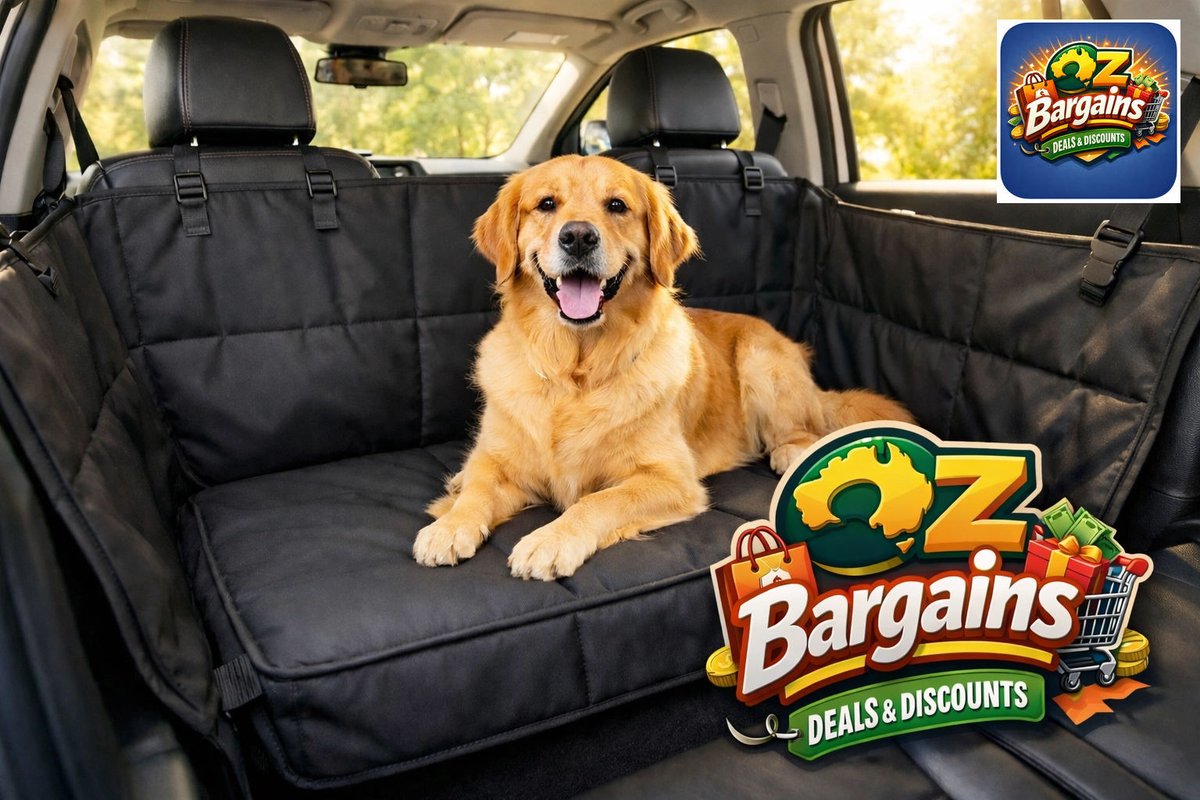 lukebuzz's tweet photo. Love taking your furry friend on adventures? 🐶 Keep them safe and seats protected with the Oz Bargains™ PetRide Guard.

Save 50% today + free shipping over $200.

Based in Adelaide, Australian owned, online only.
https://t.co/FhSUj8lA0S https://t.co/UKSiCcsDkt