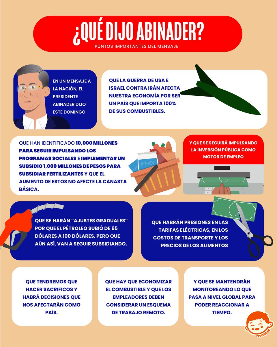 itsosom's tweet photo. El presidente habló ante la situación internacional, comentó que enfrentaremos algunos retos y que a pesar de que el gobierno está tomado medidas, debemos estar preparados. 

¿Tu qué crees de este mensaje? 
#ItsOsom https://t.co/P5oigYsOJR