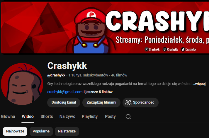 crashykk's tweet photo. [Podasz dalej? 🥹]

Cześć jestem Crashykk i serdecznie zapraszam na mój kanał youtube każdego, kto lubi tematy około growe. 🎮

Recenzje gier, recenzje sprzętów, newsy, rankingi czy różnego rodzaju analizy, to tematy, które możecie u mnie znaleźć! 😊 https://t.co/daIO6jmWps