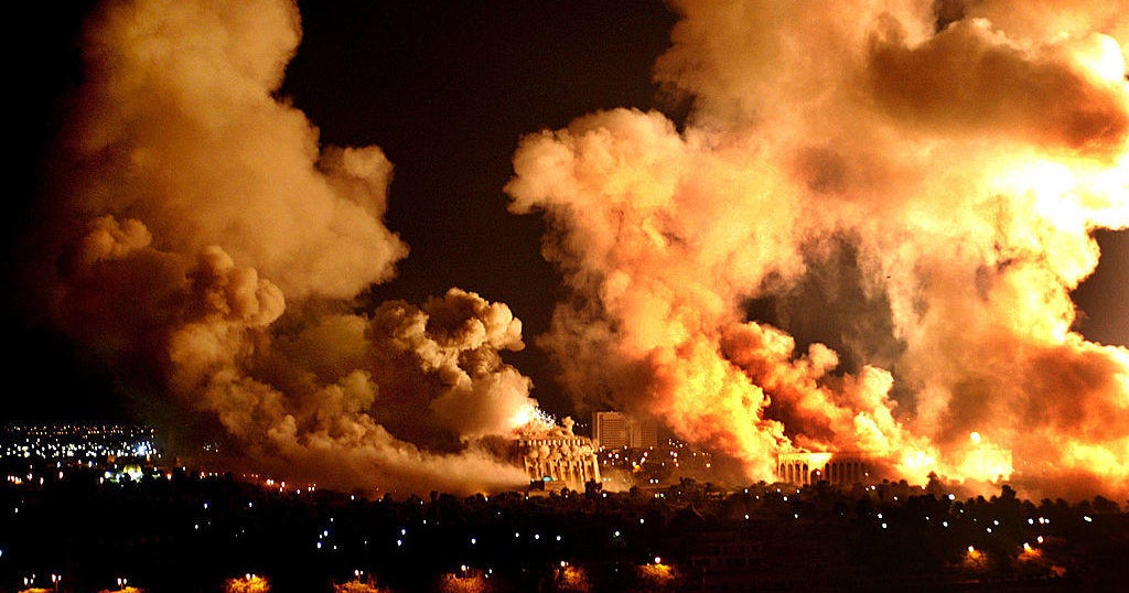 Looking back, it's notable that there was a camera perfectly pre-placed in Baghdad to livestream to American TV the explosion of hundreds of bombs &amp; missiles. 🤔