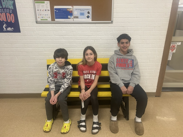 Congratulations to these Pumas for being selected as the February Students of the Month for being great kids with excellent character- Gunner, Trenity,&amp; Geoffrey.