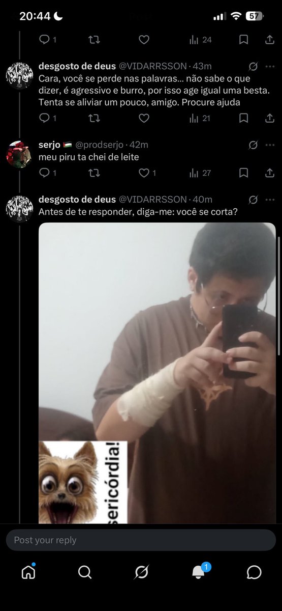 desgosto de deus tweet media