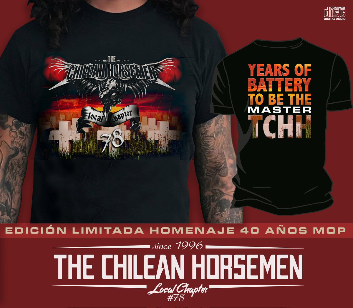 chileanhorsemen's tweet image. #TCHH30💥
Este 2026 cumplimos 30 años de vida y lo celebramos junto a ustedes y el 40° aniversario de #MasterOfPuppets

Consultas y reservas vía Inbox 📩

El Chapter vigente más antiguo del mundo está de fiesta 🤟🏽
#TheChileanHorsemen
#LocalChapter78