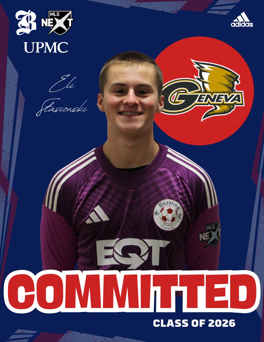 BeadlingSoccer's tweet photo. More from our MLS NEXT Academy Class of 2026 👇

• Grant Woodward → Allegheny College
• Wilson Hanna → West Liberty University
• Eli Stasionski → Geneva College
• Sean Scanlon → Seton Hill University

Beadling → MLS NEXT → College 📈

#MLSNext #BeadlingSC #PathwayToPro https://t.co/nHuZM8iw7p